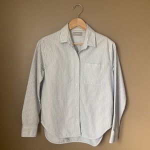 Everlane cotton stripe poplin shirt 6